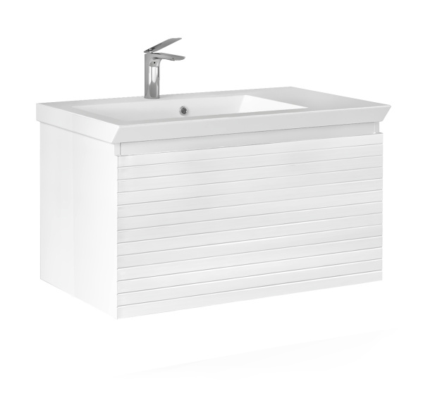 Тумба с раковиной Raval Meier 100 Mer.01.100/P/W/RL фото