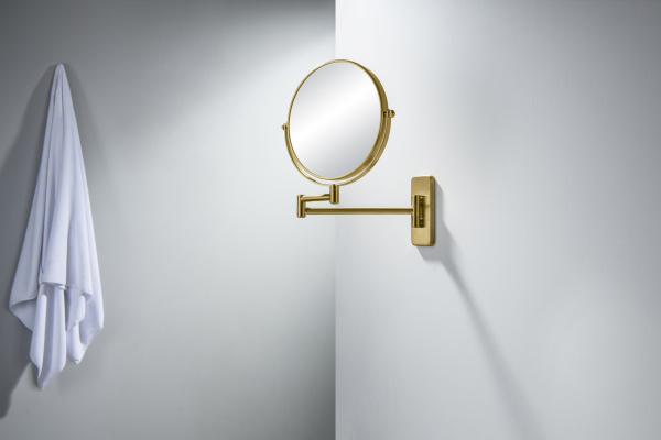 Косметическое зеркало для ванной Timo Saona 13076/20 Золото шлифованное фото