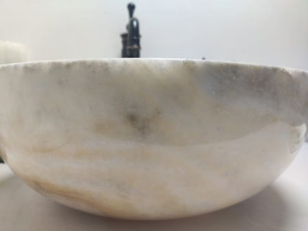 Накладная раковина из оникса Indo Bowl Yellow Medium TinLip BO-00511 фото