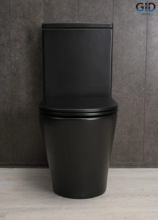 Унитаз напольный безободковый GID Tn2189Bm с сиденьем фото