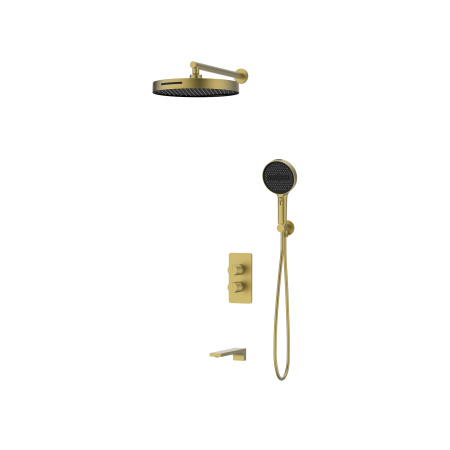 Душевая система скрытого монтажа Vincea Domus VSFW-5DM1BG брашированное золото фото