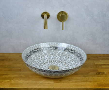 Раковина Bronze de Luxe 1008G 40x40 марракеш фото