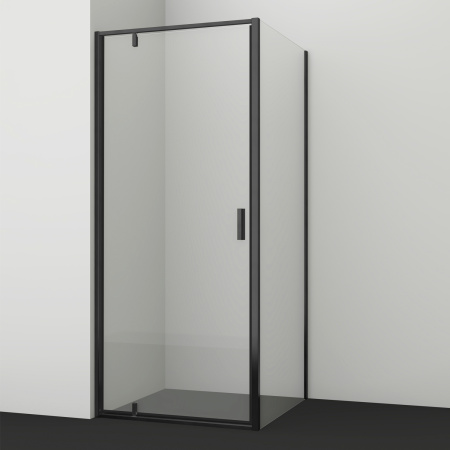 Душевой уголок WasserKRAFT Elbe 74P28 80x90 черный матовый фото