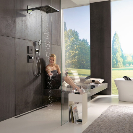 Термостат для душа Hansgrohe ShowerSelect Highflow 15735600 черный фото