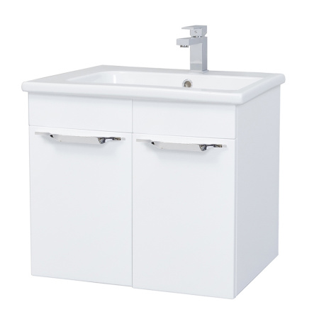 Тумба под раковину Bellezza Альдо 60 прямая белая фото