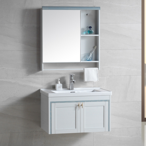 Комплект мебели для ванной River Sofia 705 BU голубой фото