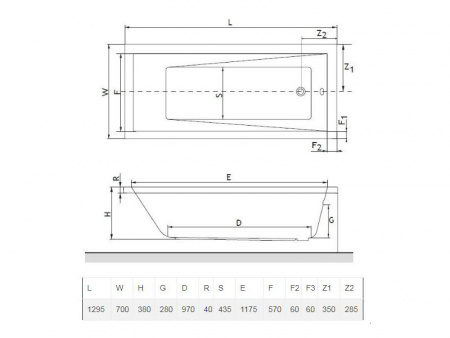 Акриловая ванна Excellent Wave 130x70 WAEX.WAV13WH фото