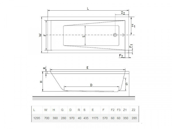 Акриловая ванна Excellent Wave 130x70 WAEX.WAV13WH фото