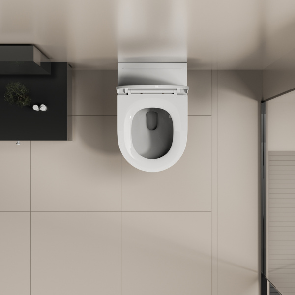 Подвесной унитаз с импульсным смывом Abber Bequem AC1126P фото