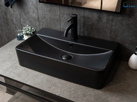 Накладная раковина GID Bm1344 53361 61x35 черная матовая фото