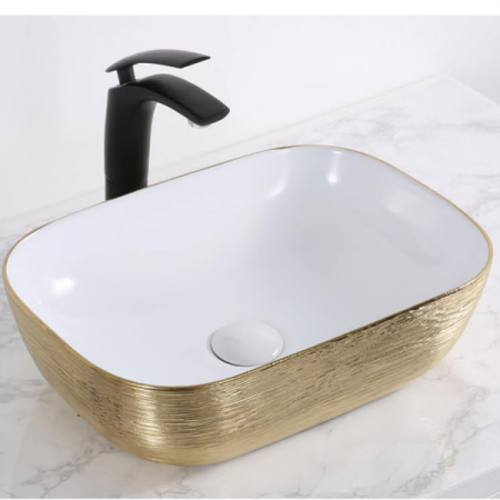 Накладная раковина CeramaLux NC D1333H130 45,5х32 фото