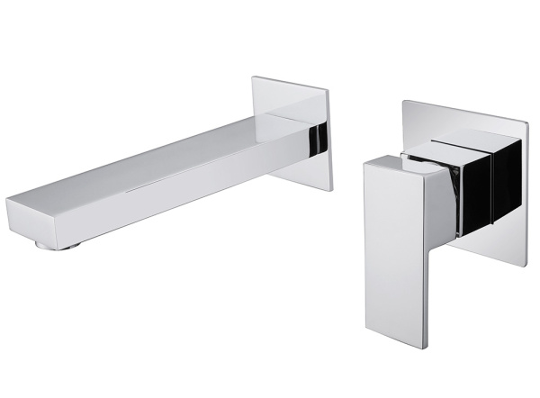 Настенный смеситель для раковины Abber Daheim AF8212 хром фото