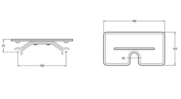 Душевая система (стойка) Jacob Delafon Metro E26589-BL с полкой фото