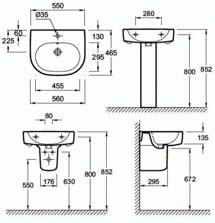 Пьедестал для раковин Jacob Delafon Kandel E1403 фото
