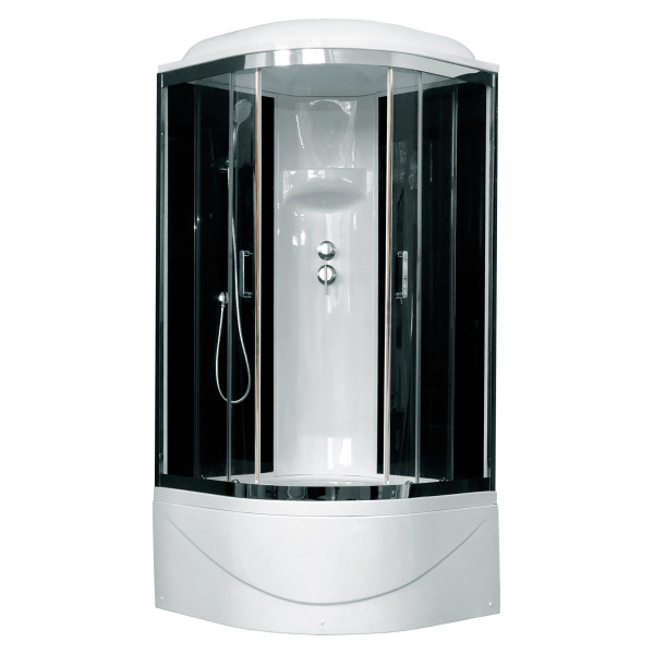 Душевая кабина Royal Bath ВК RB100BK6-BT-CH 100x100 фото