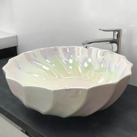 Накладная раковина GID NC423 46х46 перламутр фото