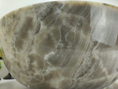 Накладная раковина из оникса Bowl Grey Medium BO-00001 фото