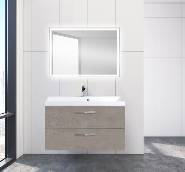 Тумба под раковину Belbagno Aurora AURORA-900-2C-SO-CP Cemento Pallido фото