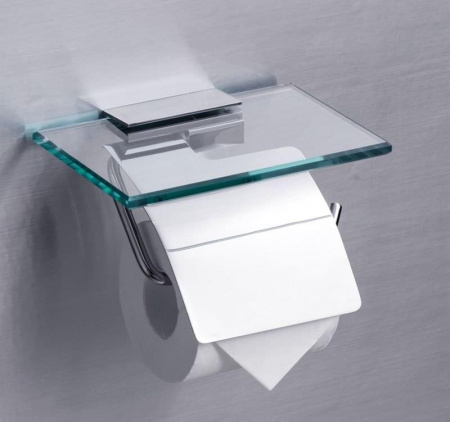 Держатель туалетной бумаги Rush Edge ED77131 с полкой для телефона фото