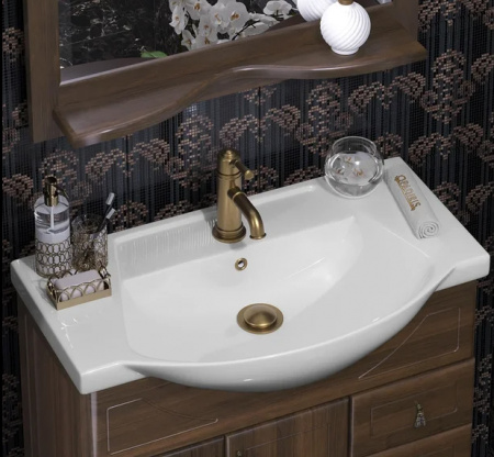 Мебель для ванной Opadiris Клио 75 орех антикварный фото