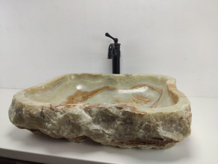 Накладная раковина из оникса Erozy Green Big EO-00859 (63*53*15cм) фото