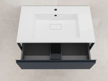 Тумба подвесная под раковину Style Line Лима 80 ЛС-00002355 графит фото