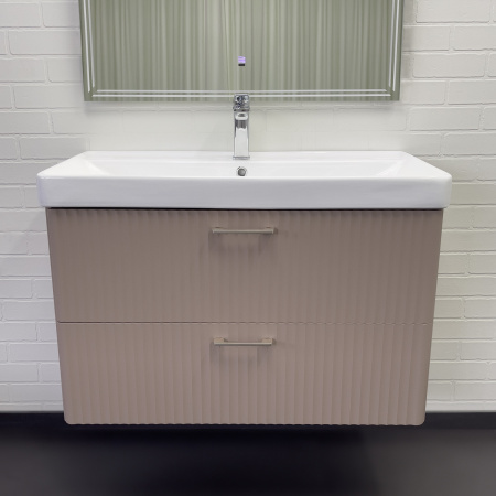 Тумба с раковиной Comforty Ангара 90П 00-00021036 дуб латте фото