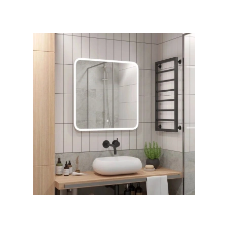 Зеркало с подсветкой, сенсорным выключателем и подогревом Uperwood Foster 291020570 80x80 фото