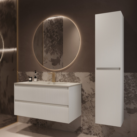 Тумба под раковину Vincea Welle 100 VMC-2WL100MW M.White Soft-touch фото