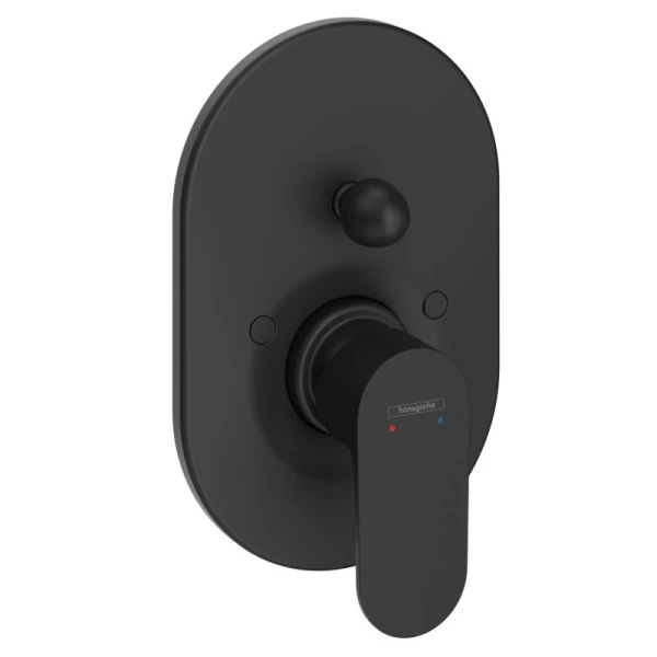 Смеситель для ванны и душа Hansgrohe Rebris S 72449670 черный матовый фото