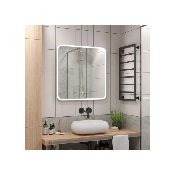 Зеркало с подсветкой, сенсорным выключателем и подогревом Uperwood Foster 291020570 80x80 фото