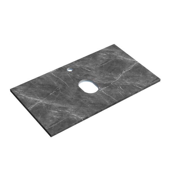 Столешница с отверстием под смеситель Sancos TT80A1X 80 см, black sky фото