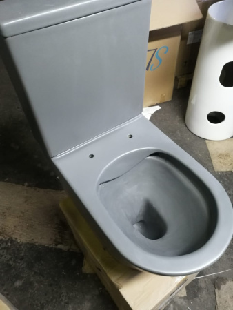 Унитаз напольный безободковый с функцией биде SantiLine SL-5014MG фото