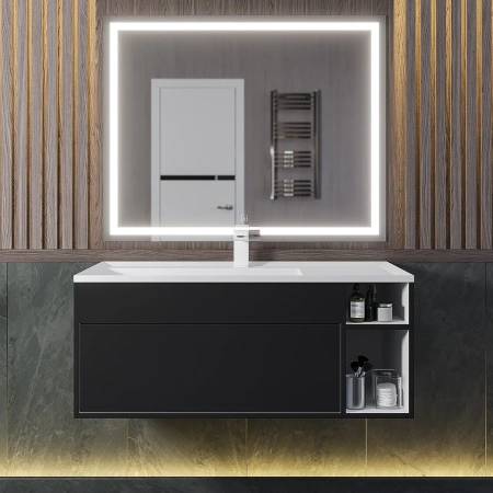 Тумба под раковину Uperwood Lotus 100 39340205464 черная фото