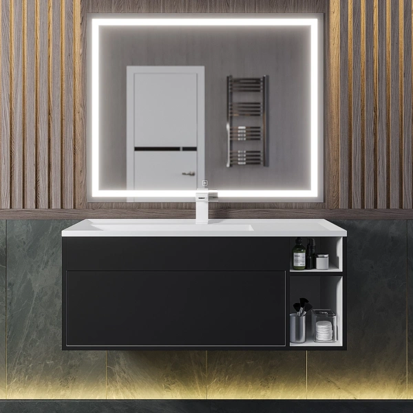 Тумба под раковину Uperwood Lotus 100 39340205464 черная фото