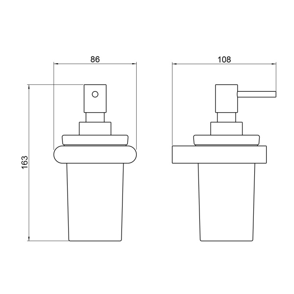 Дозатор для жидкого мыла Timo Luiro 18439/03 черный матовый фото