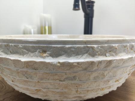 Раковина из мрамора Indo Bowl Marmo Cream Small BM-00036 фото
