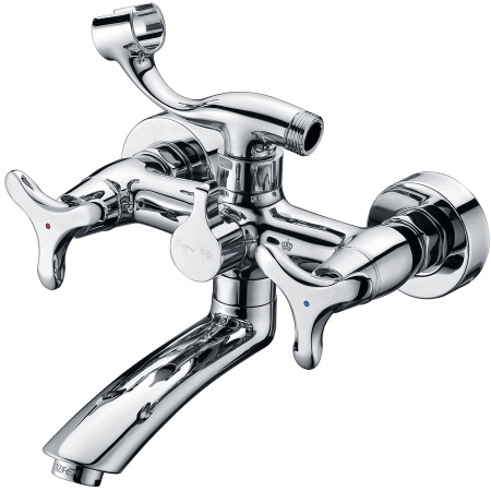 Смеситель для ванны с душем Kaiser Trio 57122 хром фото