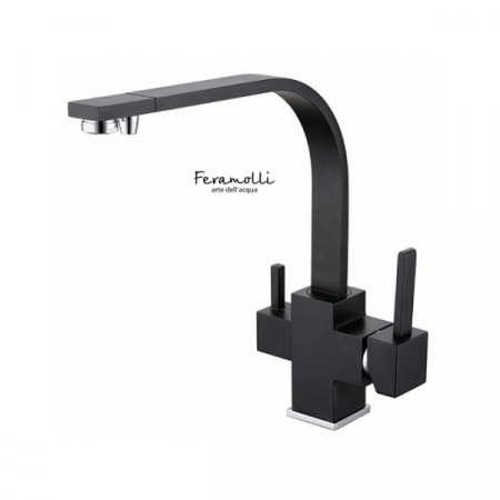 Смеситель для кухни с фильтром для воды Feramolli Quadro BL510 фото