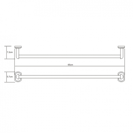 Полотенцедержатель WasserKRAFT Oder K-3030 65 см фото