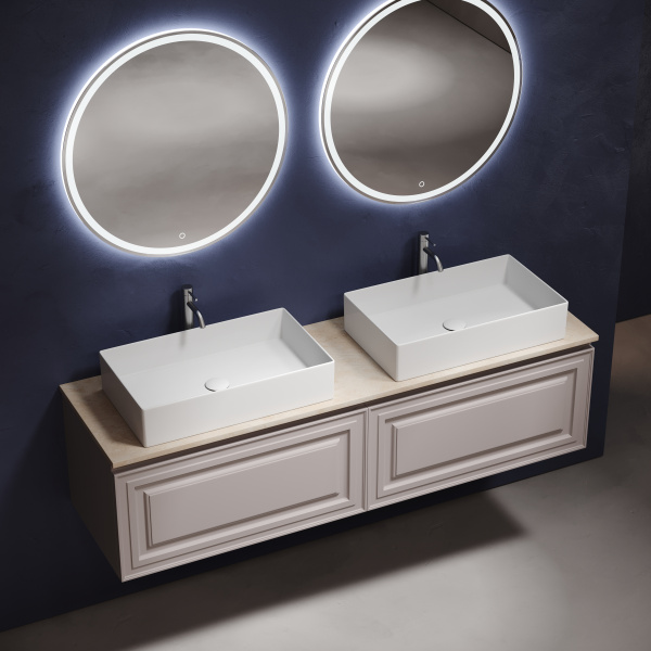 Столешница с отверстием под смеситель Sancos TT160A2X 160 см, Kreman фото