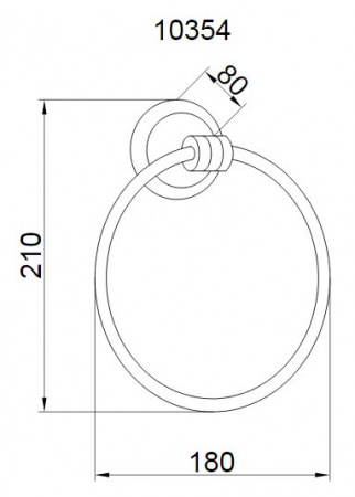 Полотенцедержатель Boheme Hermitage Gold 10354 фото