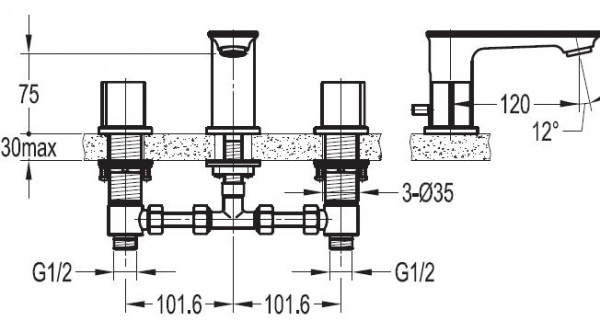 Смеситель для раковины Cezares City CITY-BLS-01 фото