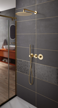 Душевая система скрытого монтажа Timo Saona SX-2359/17SM матовое золото фото