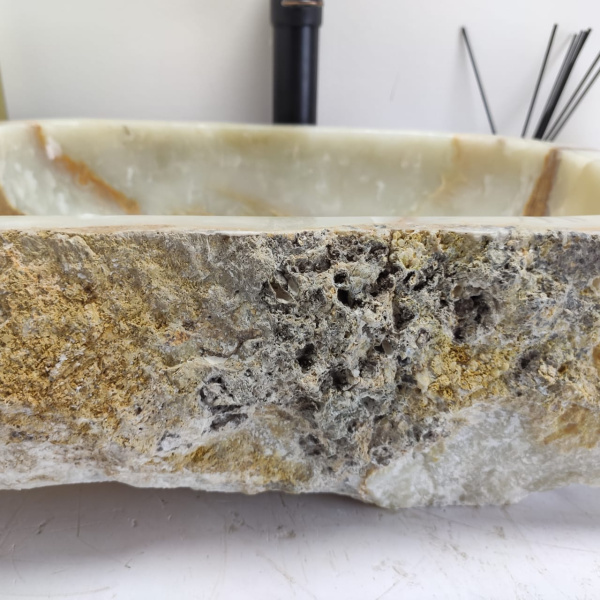 Накладная раковина из оникса Erozy Green EO-00790 (51*37*15см) фото