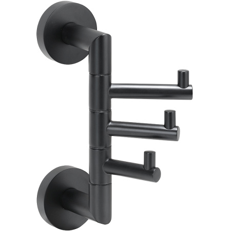 Тройной крючок поворотный Bemeta Dark 104206070 черный матовый фото