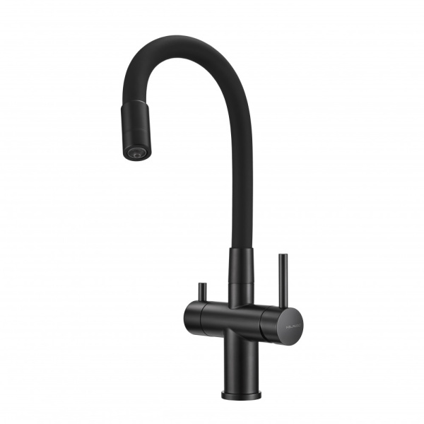 Смеситель для кухни под фильтр Milacio Ultra Naron MCU.560.TBB черный фото