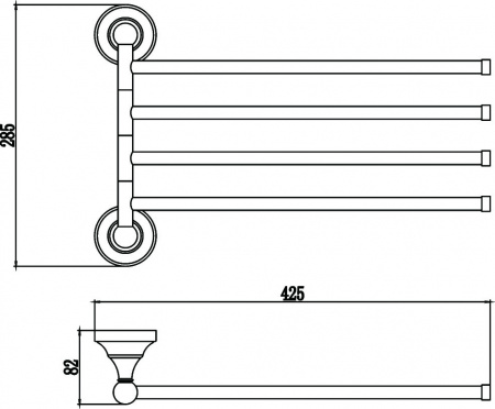 Полотенцедержатель Savol 68A S-06804A фото