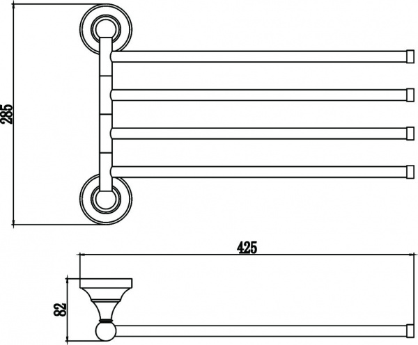 Полотенцедержатель Savol 68A S-06804A фото
