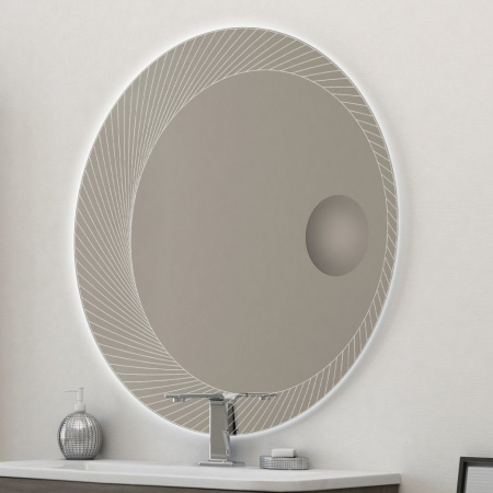 Зеркало с увеличительным зеркалом Cezares 45011 100х100 фото